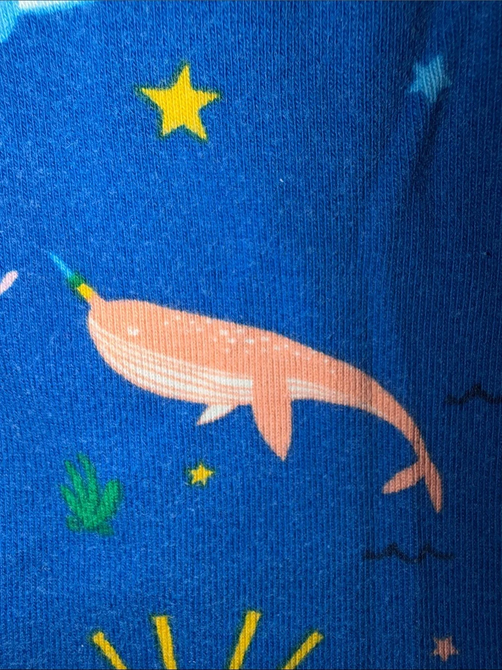 Hanna Anderson Mermaid, Whale, Narwhal Ocean Print Pajama Set